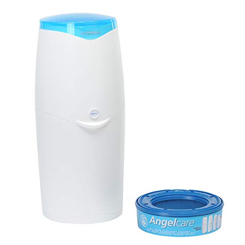 Foppapedretti Maialino Cubo para pañales, blanco-azul