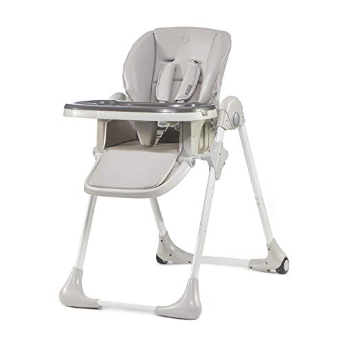 KK Kinderkraft Yummy - Silla de comedor plegable, color gris