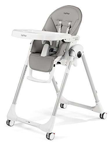 Peg Perego - Prima Pappa Follow Me, Trona, color gris (Ice)