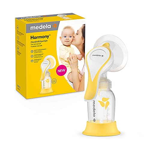 Medela Extractor de leche manual Harmony - Diseño suizo compacto con embudos PersonalFit...