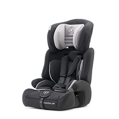 Kinderkraft Silla de Coche Ajustable COMFORT UP, Grupo 1/2/3, 9-36 Kg, Negro