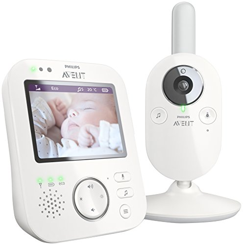 Philips Avent SCD630/01 - Vigilabebés con cámara, alcance de 300 m, pantalla LCD de 3,5...