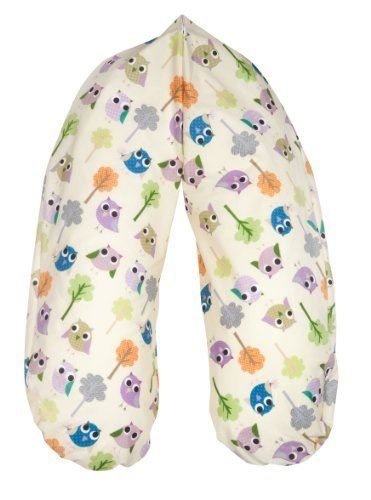 Flexofill - 2008-2-590 - Almohada para lactancia - M - 170 x 34 cm - Arbolitos y lechuzas...
