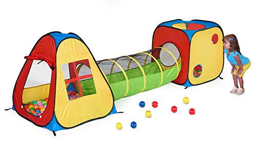 Utex 3 en 1 Pop Up Tienda del Juego con el túnel, la Bola del hoyo para los niños,...