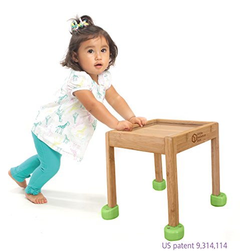 Little Balance Box 2-en-1: Andador para bebes, juguete para empujar (Green)