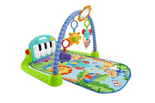 Fisher-Price rey leon Gimnasio piano pataditas, manta de juego para bebé, color verde...
