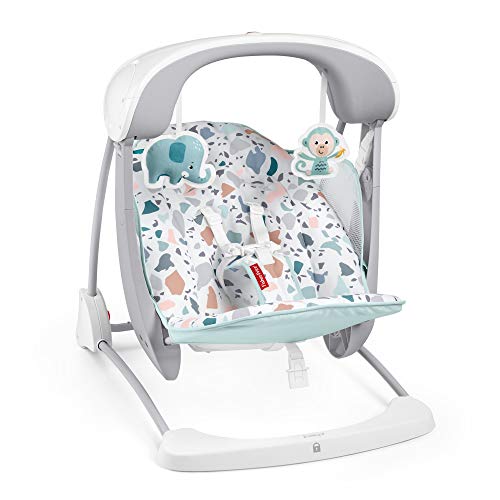 Fisher-Price Terrazzo Take Along Swing & Seat Hamaca Portátil Deluxe Plegable con Sonidos...