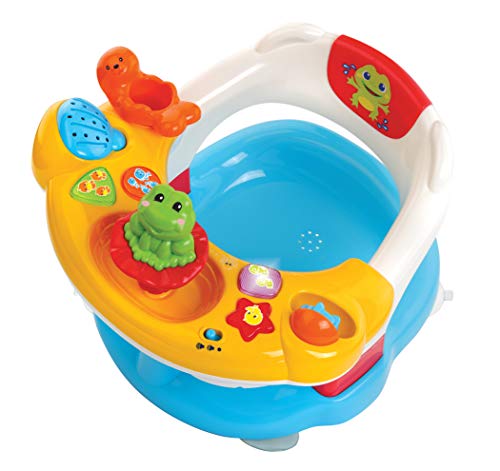 Vtech Aquasilla 2 en 1, silla de baño y panel de actividades, juguete para jugar dentro y...