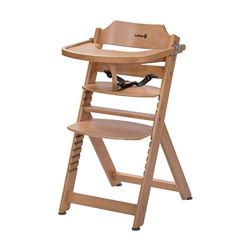 Safety 1st Timba Trona de madera con bandeja, Trona evolutiva para niños 6 meses - 10...