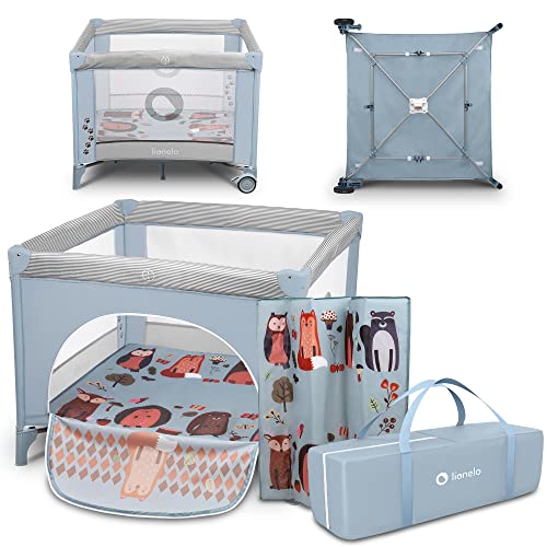 LIONELO Fie Parque para bebés De viaje Para niños de hasta 15 kg Perfecto en casa y de...