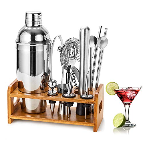 HB life Coctelera para Cocteles, Set De Coctelera De 15 Piezas De 750 ml Juego De...