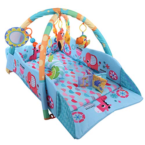 Tosbess Gimnasio de la selva, Tapete de juego suave, Actividad musical, Adecuado desde el...