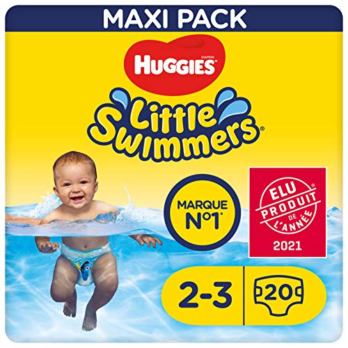 Huggies Little Swimmers Pañal Bañador Desechable Talla 2-3 (3-8 Kg) - 20 unidades