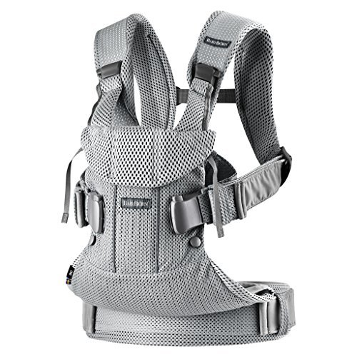 BABYBJÖRN Mochila Porta Bebé One Air, 3D Mesh, Plata